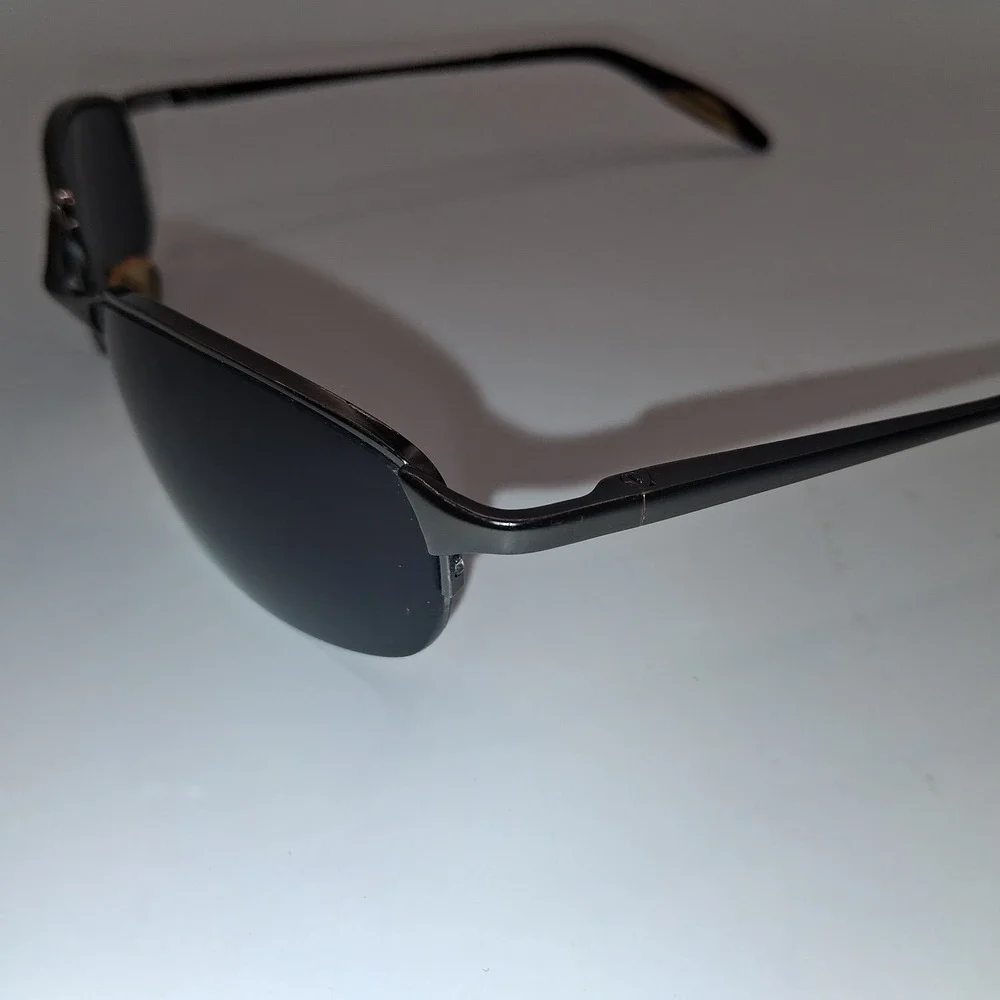 SUNGLASSES MADE IN ITALY 52-18-134 METAL HALF RIM